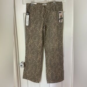 Snake Print Jeans
